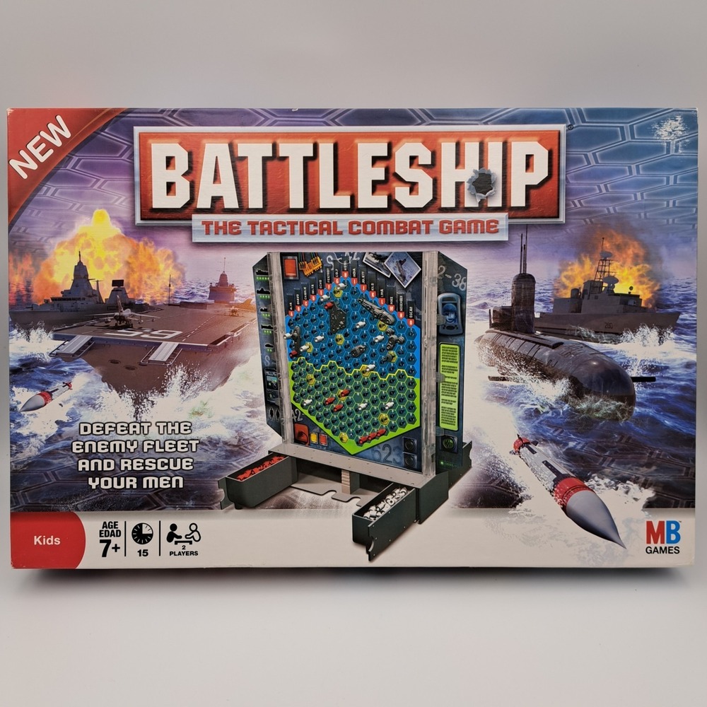 Battleship‎ Board Game The Tactical Combat Game Hasbro 2008 COMPLETE